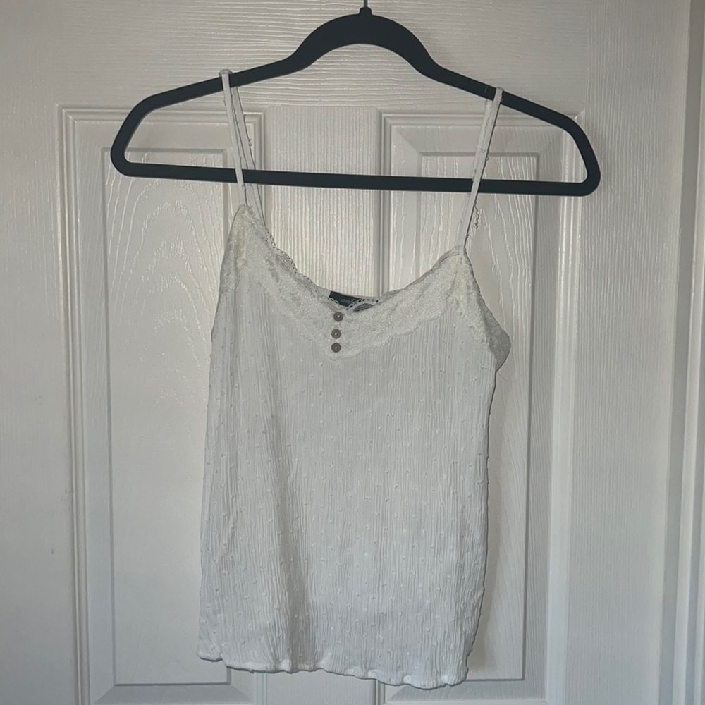 White tank top. Worn once, light weight.